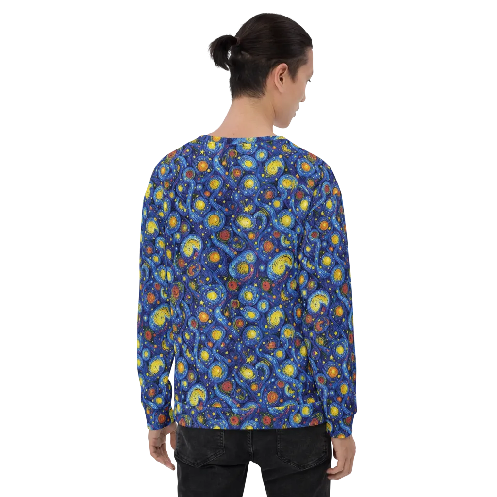 Cosmic Whirl on Sweatshirt — Back