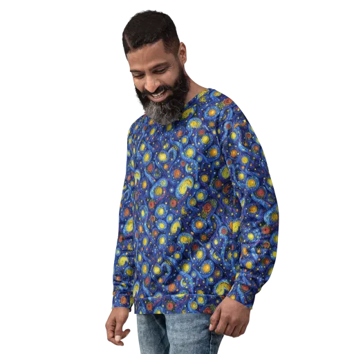 Cosmic Whirl on a Sweatshirt