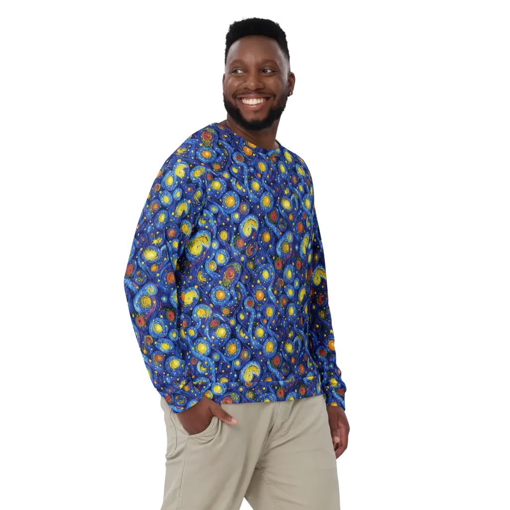 Cosmic Whirl on Sweatshirt — Front