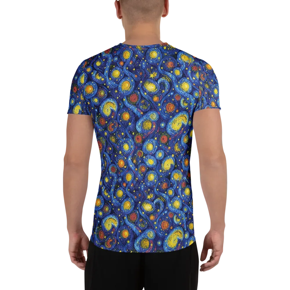 Cosmic Whirl on Men's Athletic T-Shirt — Back