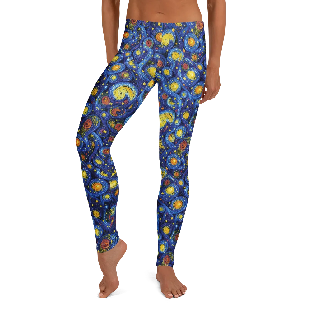 Cosmic Whirl on Leggings — Front