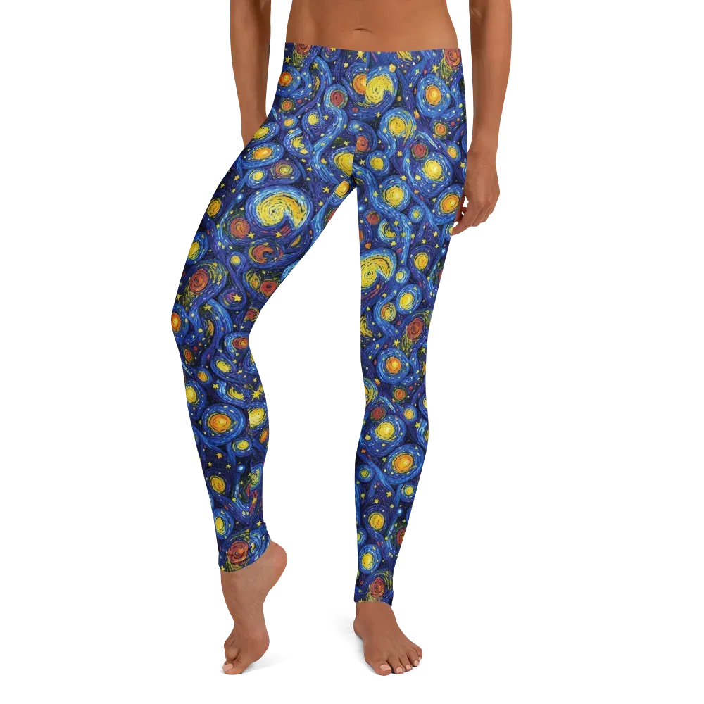 Cosmic Whirl on Leggings — Front