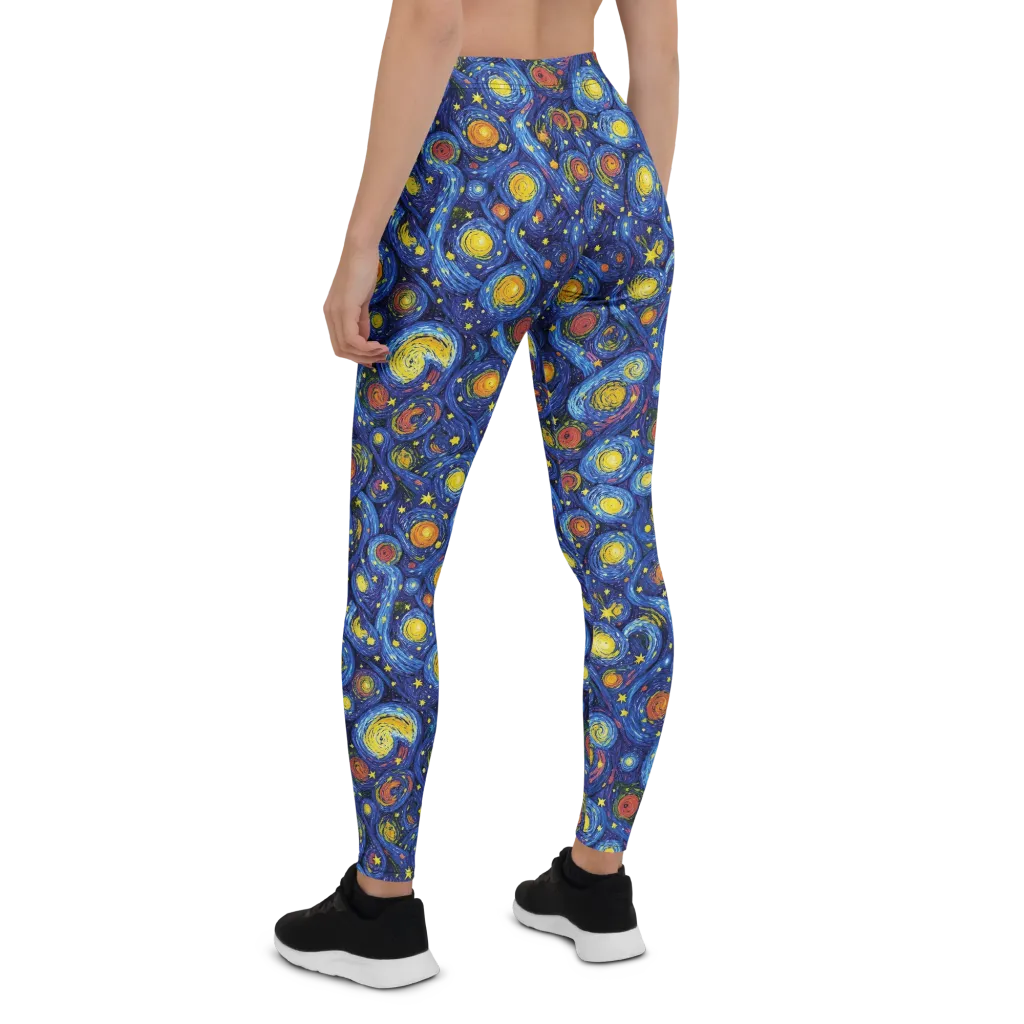 Cosmic Whirl on Leggings — Back