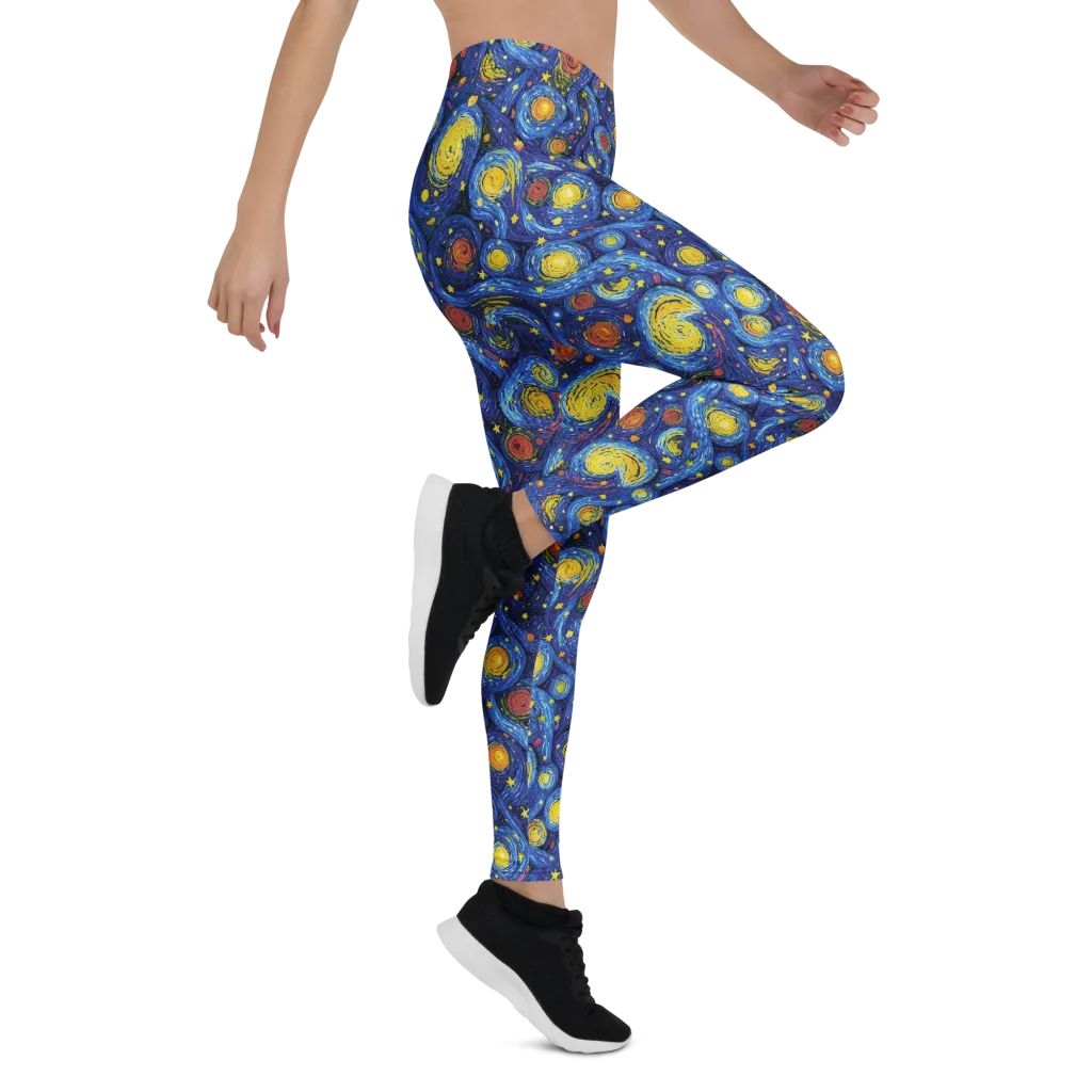 Cosmic Whirl on Leggings — Right