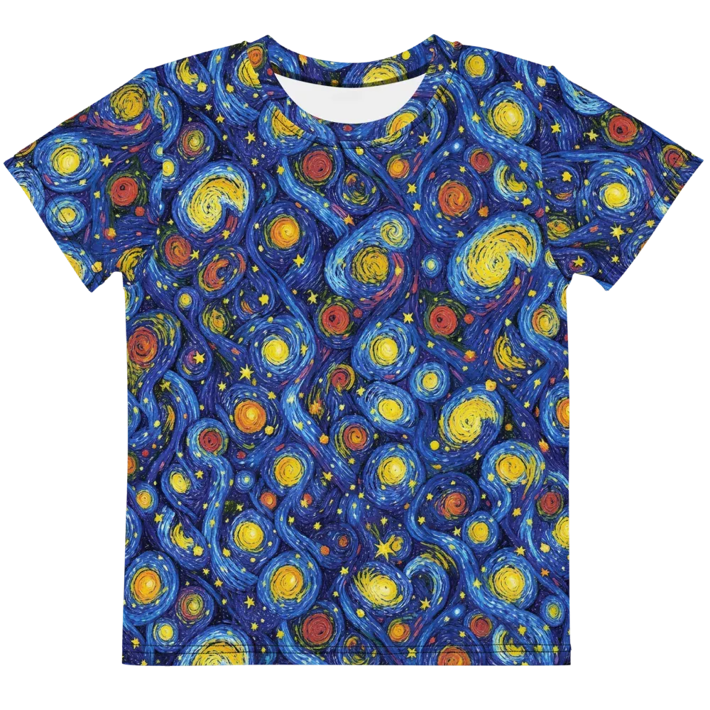 Cosmic Whirl on Kids Crew Neck T-Shirt — Front