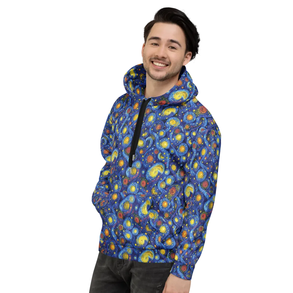 Cosmic Whirl on Hoodie — Left