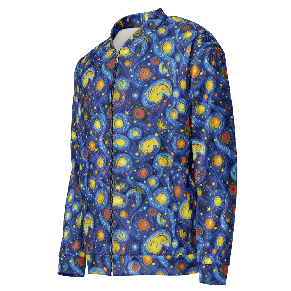 Cosmic Whirl on Bomber Jacket — Left Front