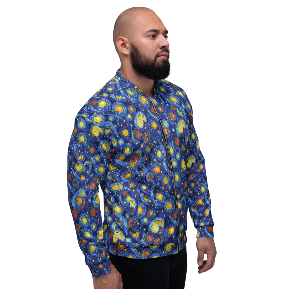Cosmic Whirl on Bomber Jacket — Right