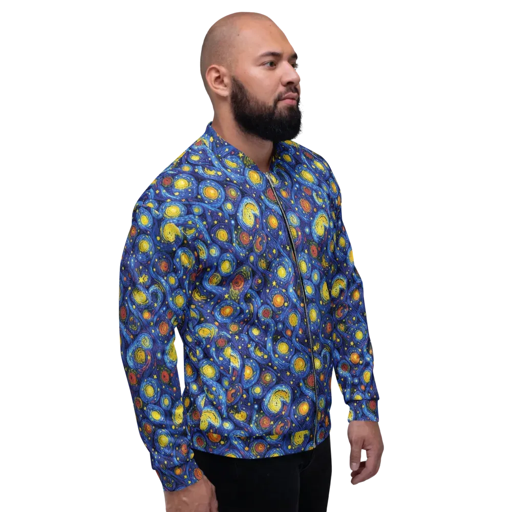 Cosmic Whirl on Bomber Jacket — Right