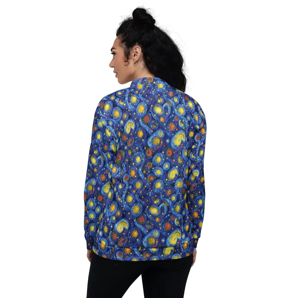 Cosmic Whirl on Bomber Jacket — Back