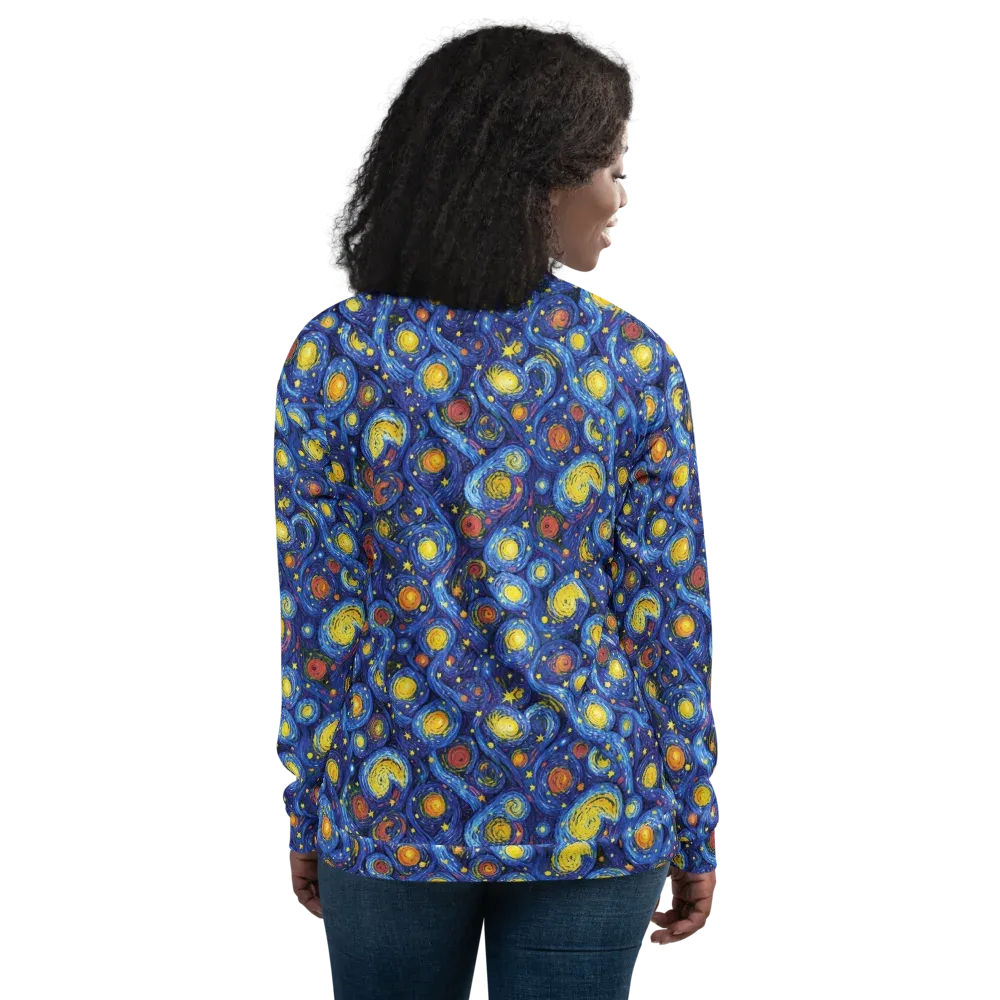 Cosmic Whirl on Bomber Jacket — Back