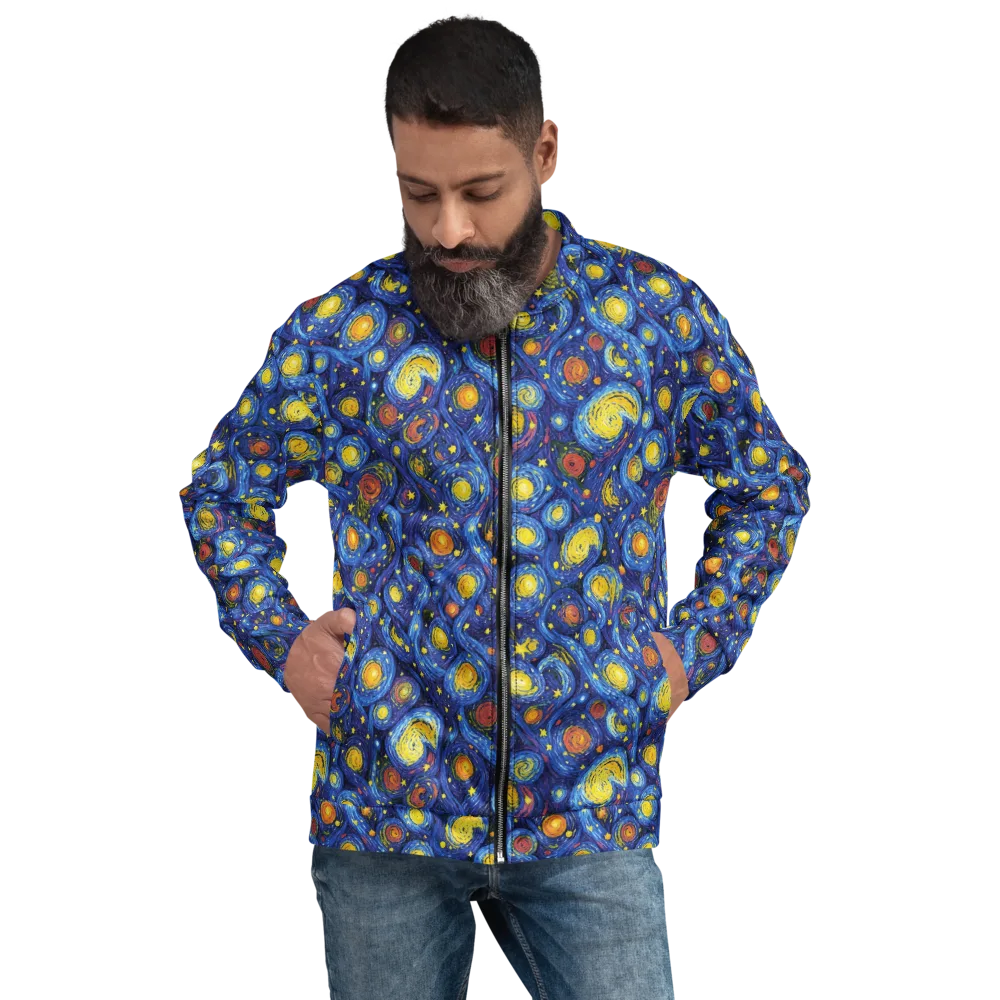 Cosmic Whirl on Bomber Jacket — Front