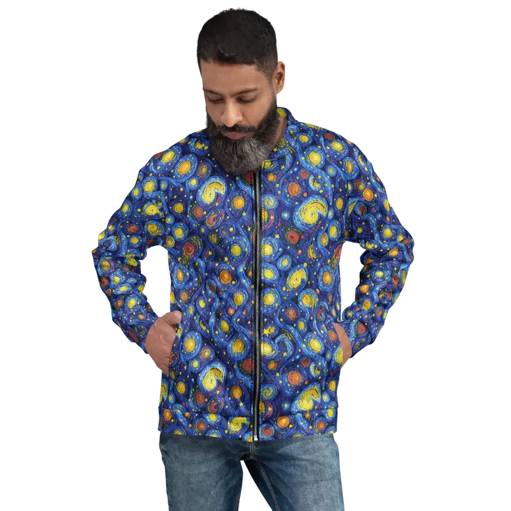 Cosmic Whirl on Bomber Jacket — Front