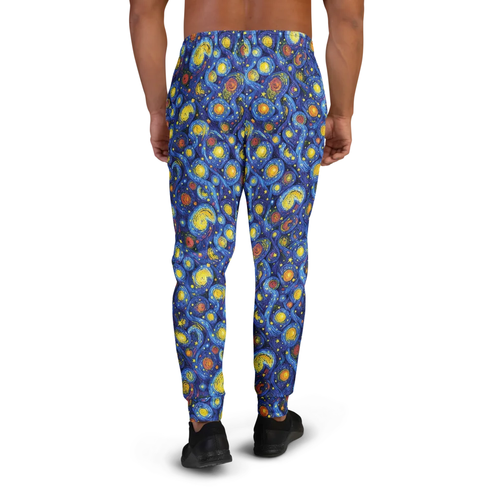Cosmic Whirl on Men's Joggers — Back