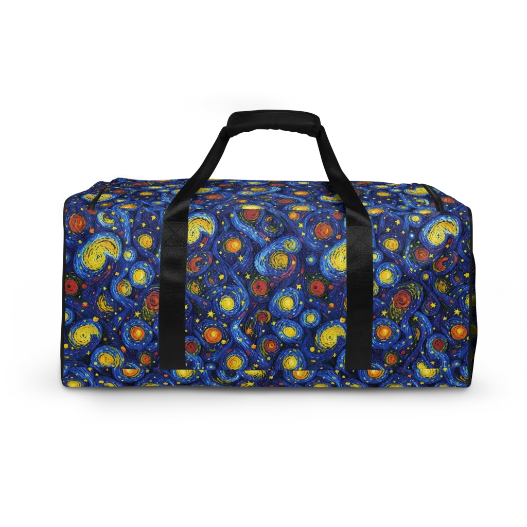 Cosmic Whirl on Duffle Bag — Back