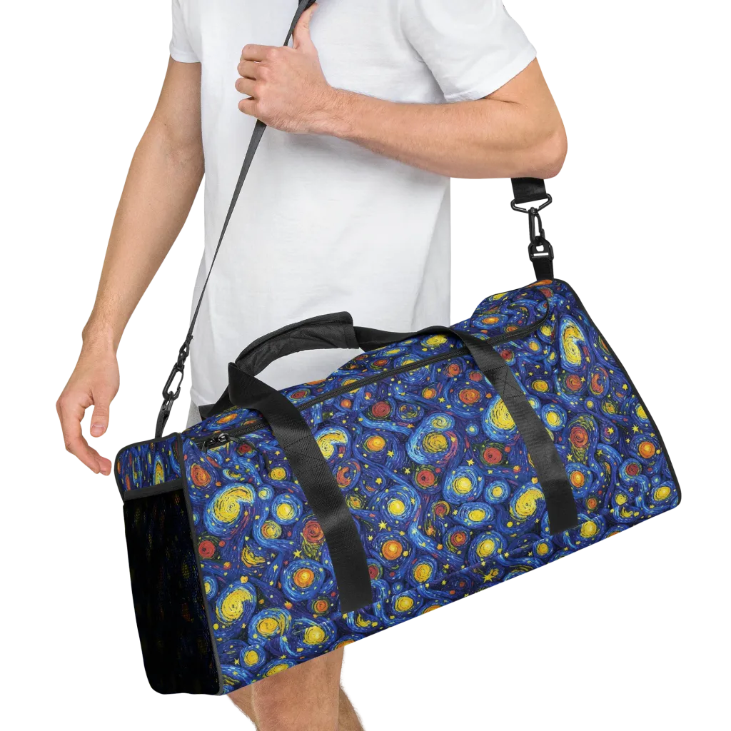 Cosmic Whirl on Duffle Bag — Right Front