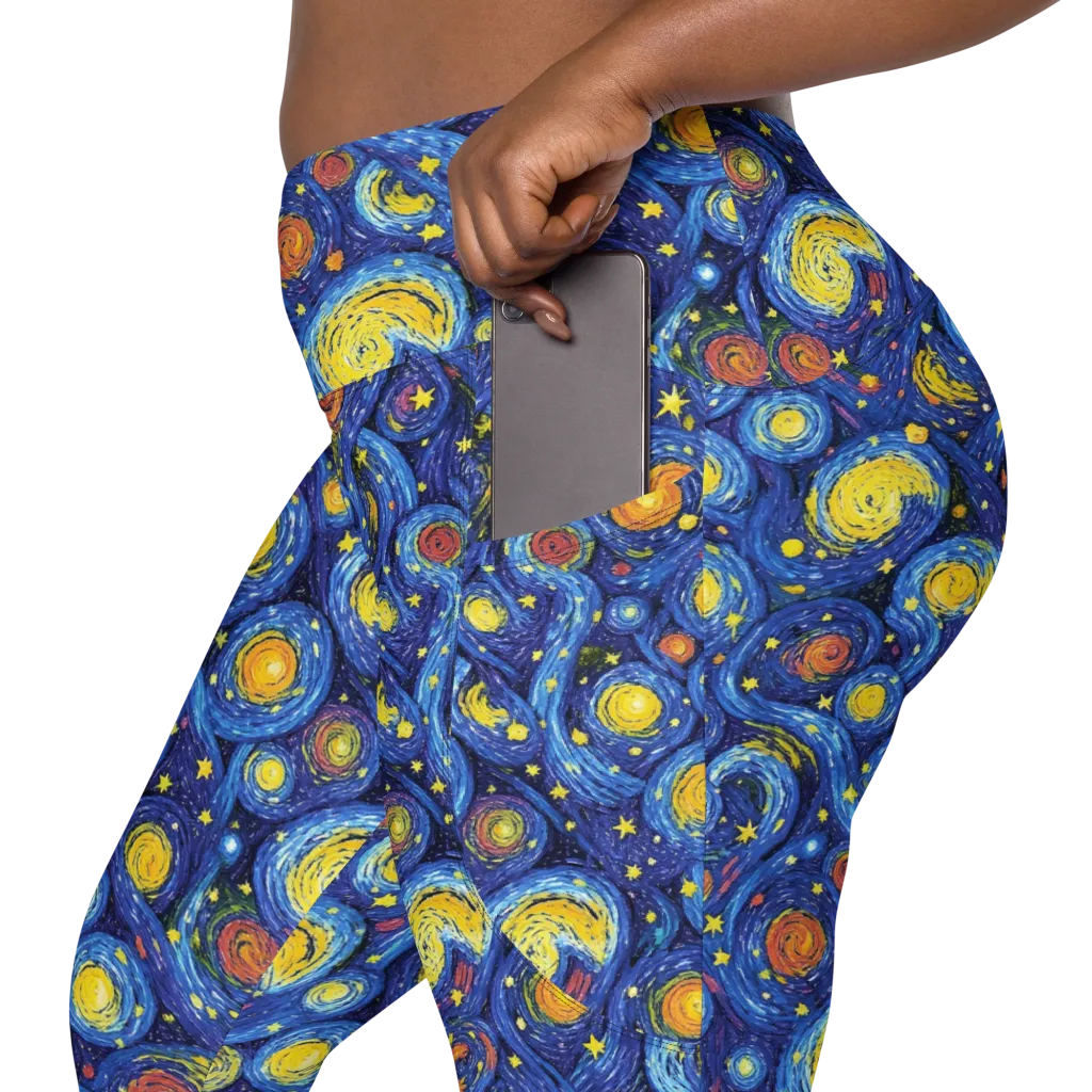 Cosmic Whirl on Leggings with Pockets — Product details 2