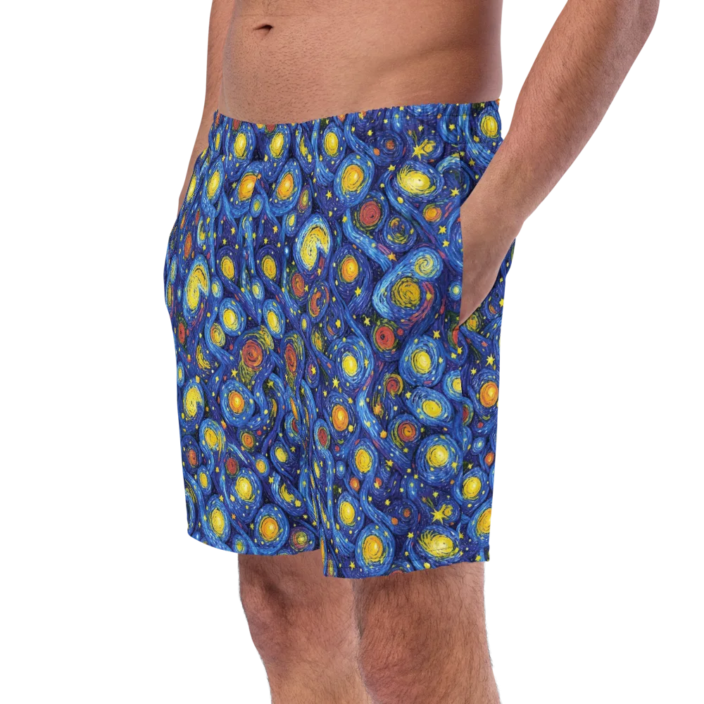Cosmic Whirl on Swim Trunks — Left Front