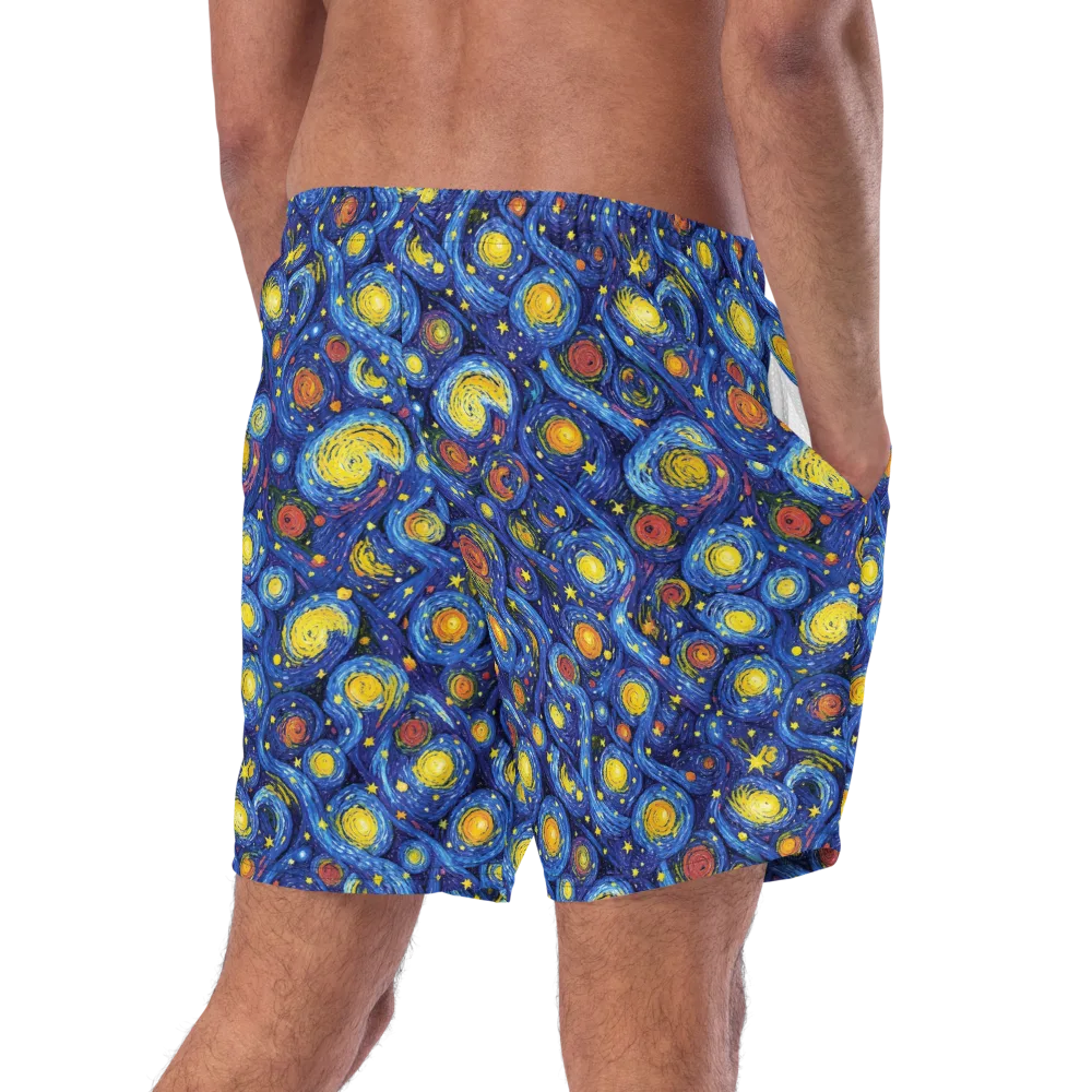 Cosmic Whirl on Swim Trunks — Right Back