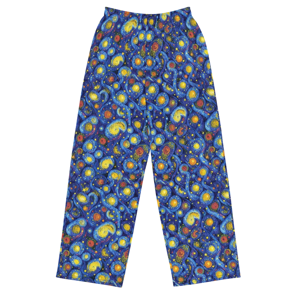 Cosmic Whirl on Wide-Leg Pants — Front
