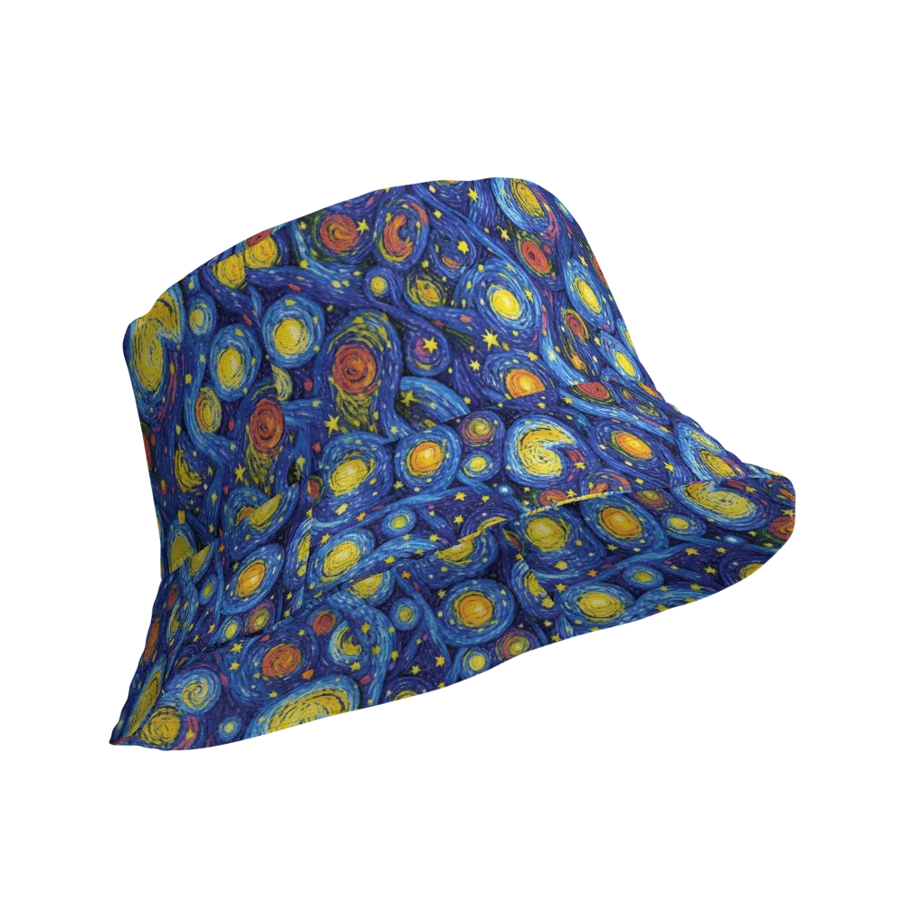 Cosmic Whirl on Reversible Bucket Hat — Product details Outside