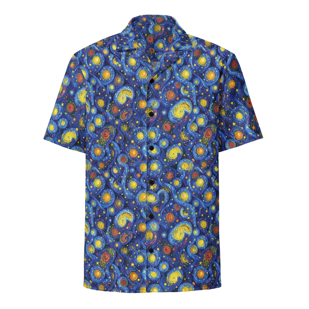 Cosmic Whirl on Button Shirt — Front