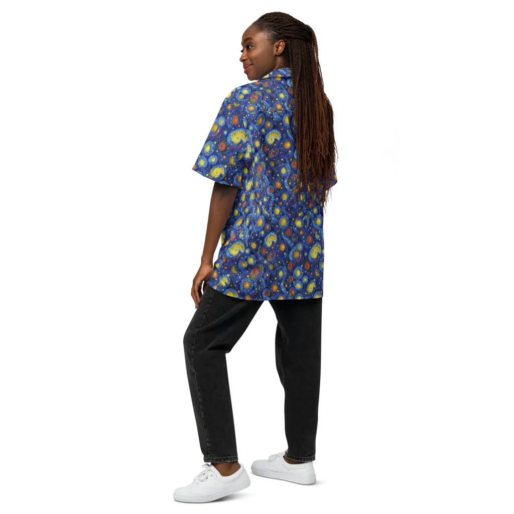 Cosmic Whirl on Button Shirt — Back