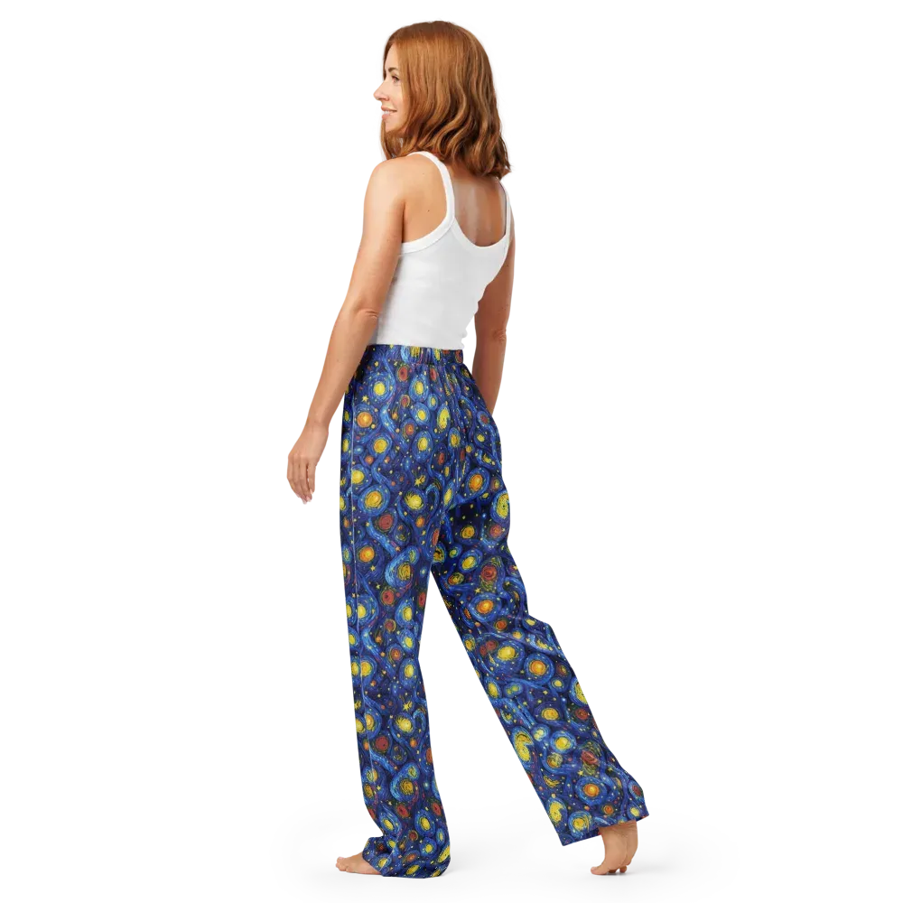 Cosmic Whirl on Women's Pajama Pants — Back
