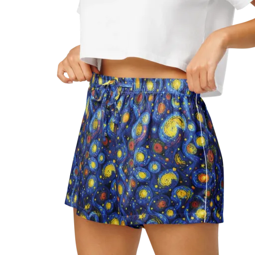 Cosmic Whirl on a Women's Pajama Shorts