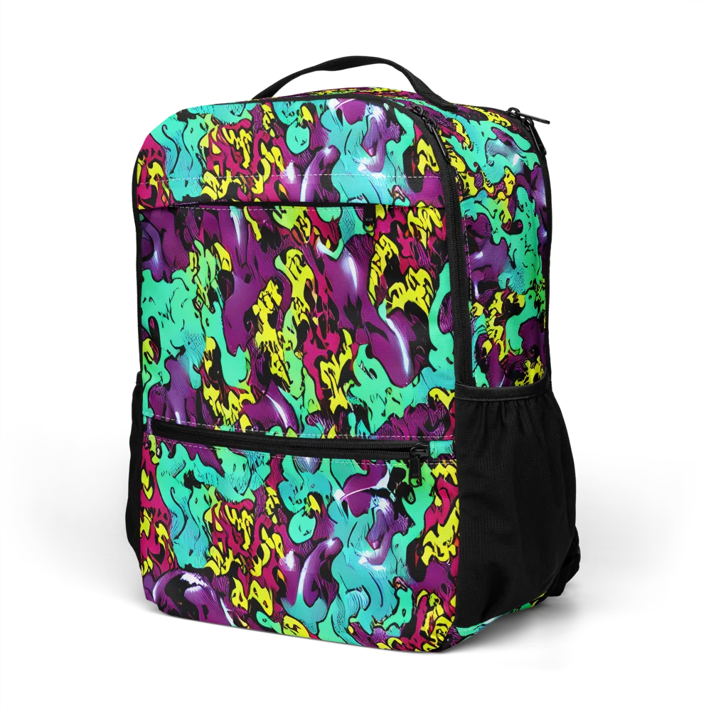 Electric Jurassic on Utility Backpack — Left Front