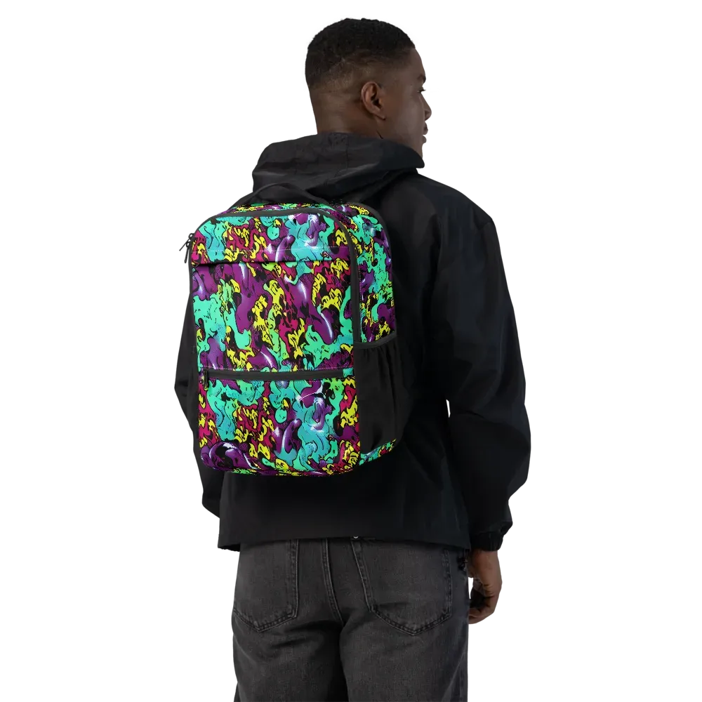 Electric Jurassic on Utility Backpack — Back