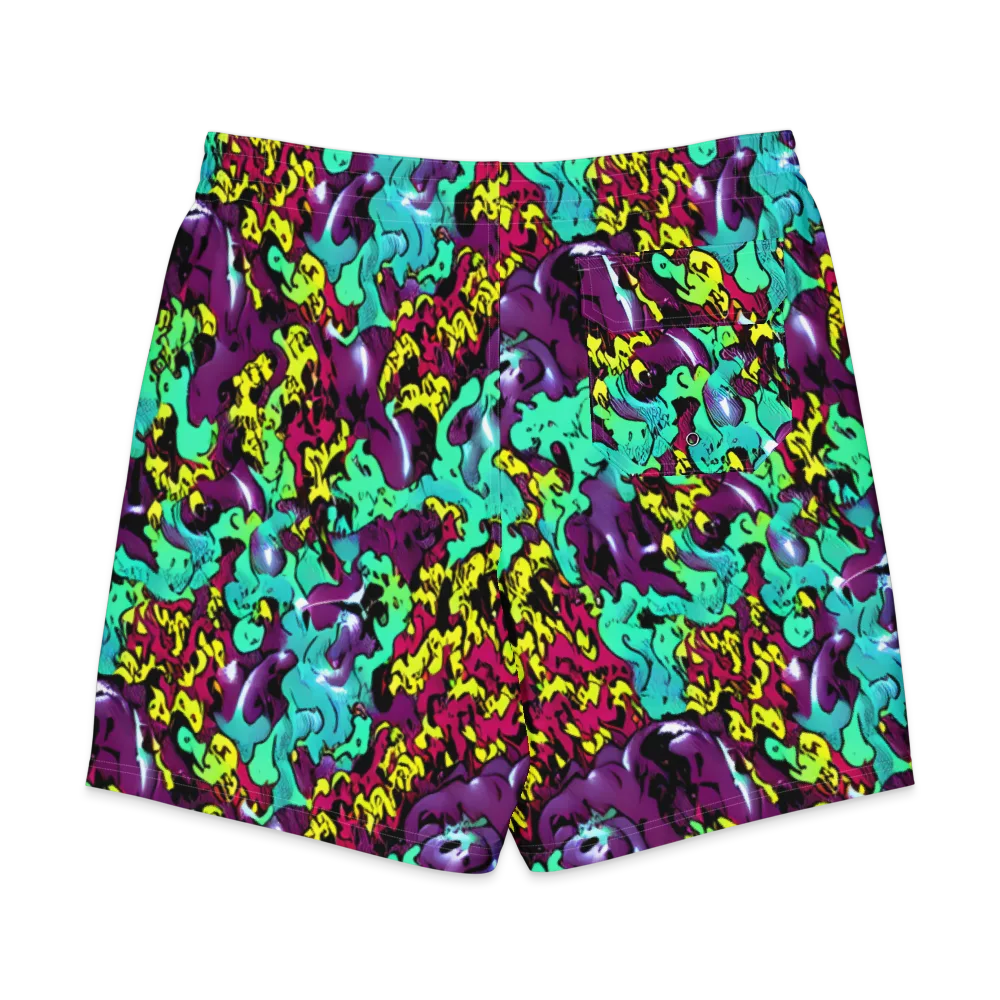 Electric Jurassic on Men's Board Shorts — Back