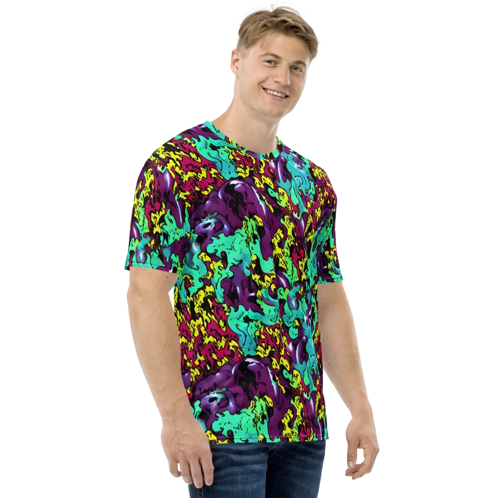 Electric Jurassic on Men's Crew Neck T-Shirt — Right