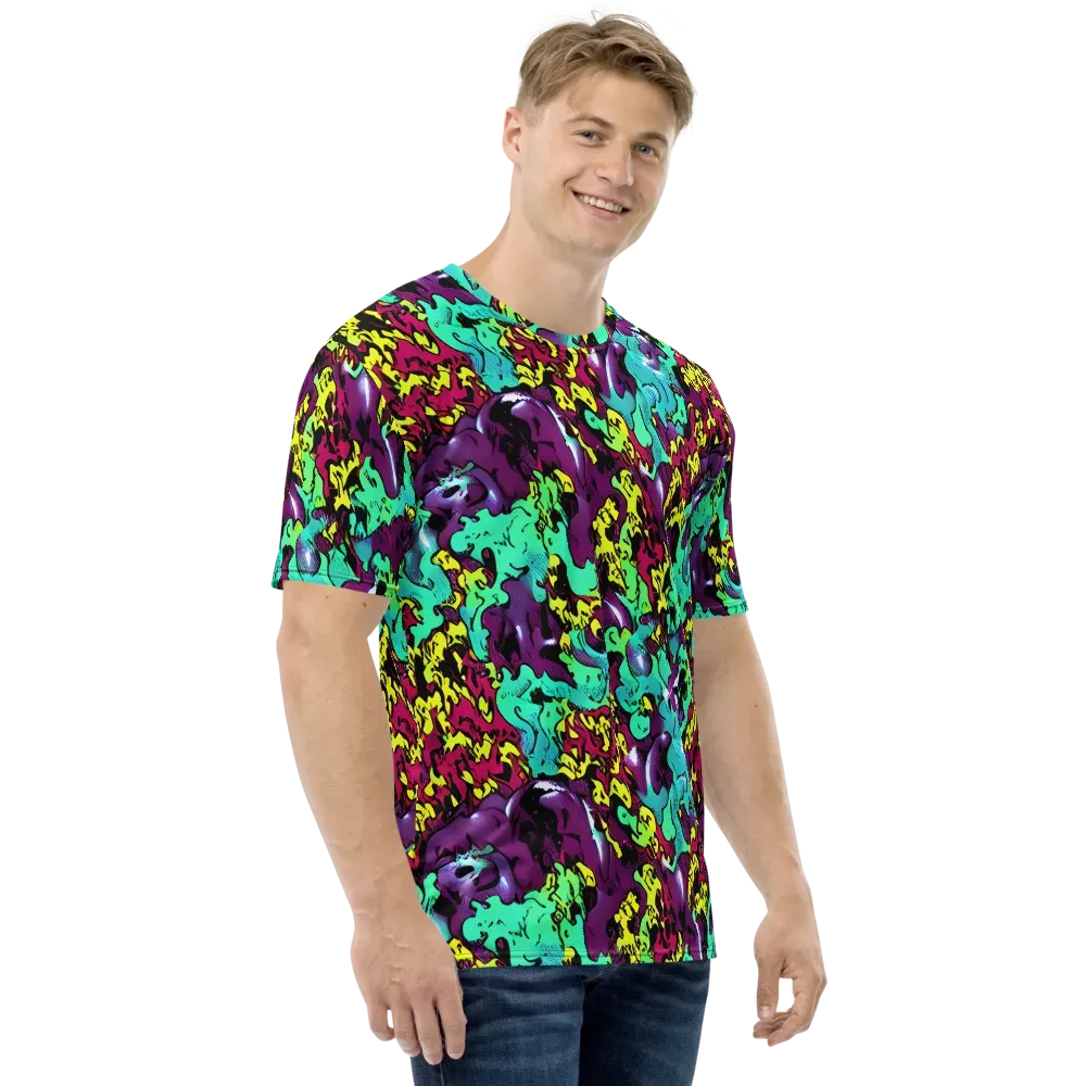 Electric Jurassic on Men's Crew Neck T-Shirt — Right