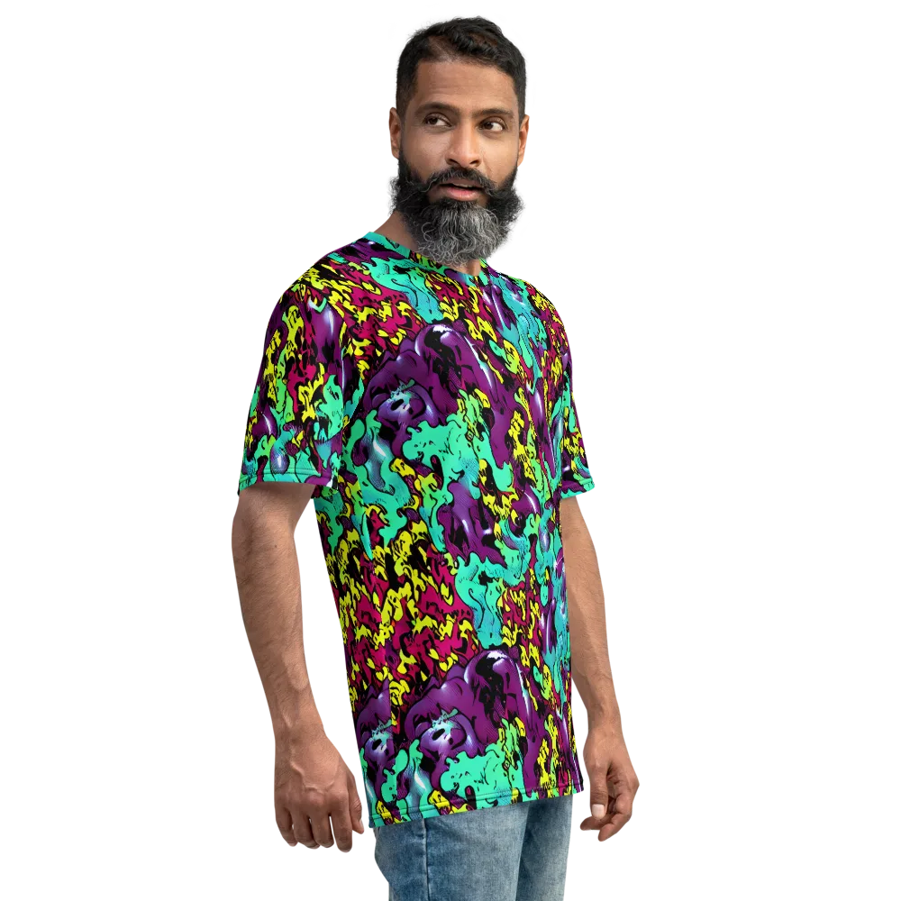 Electric Jurassic on Men's Crew Neck T-Shirt — Right