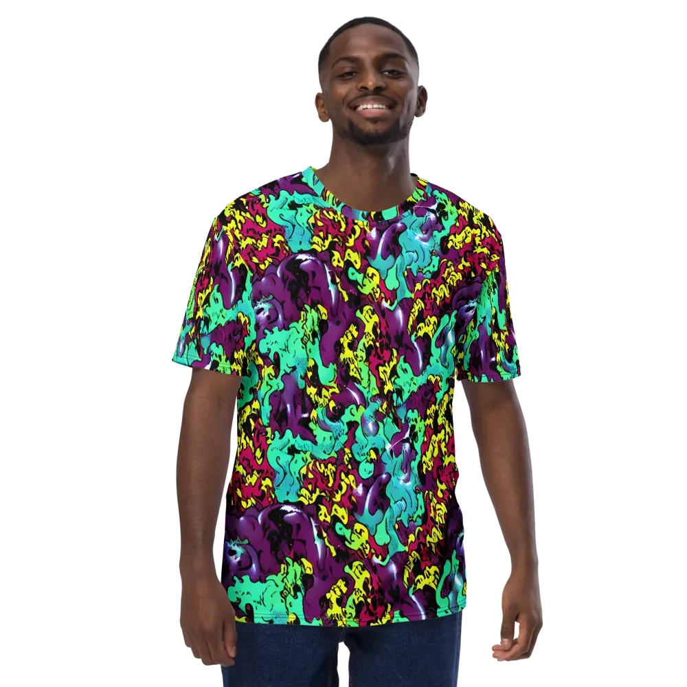 Electric Jurassic on Men's Crew Neck T-Shirt — Front