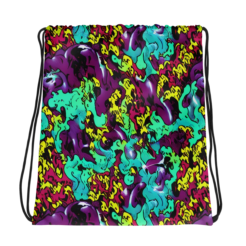 Electric Jurassic on Drawstring Bag — Photo