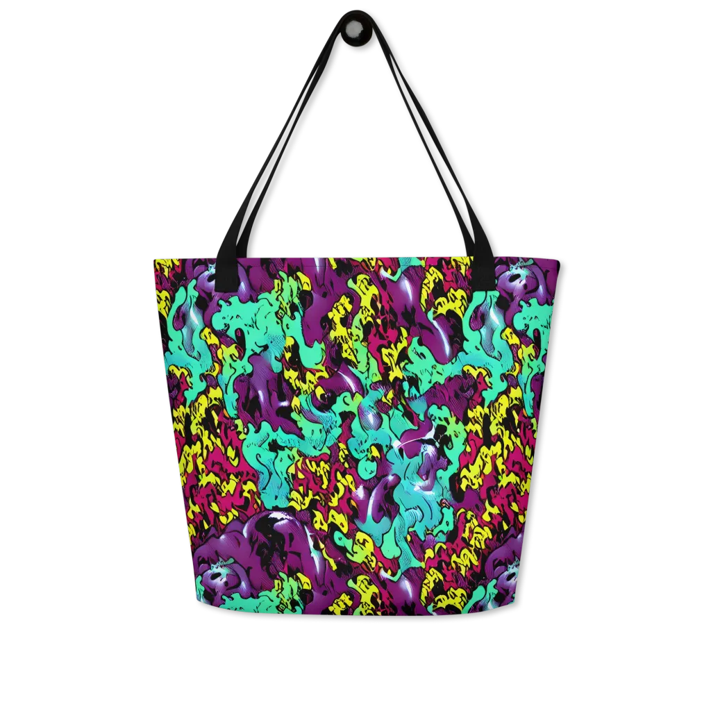 Electric Jurassic on Large Tote Bag W/ Pocket — Front