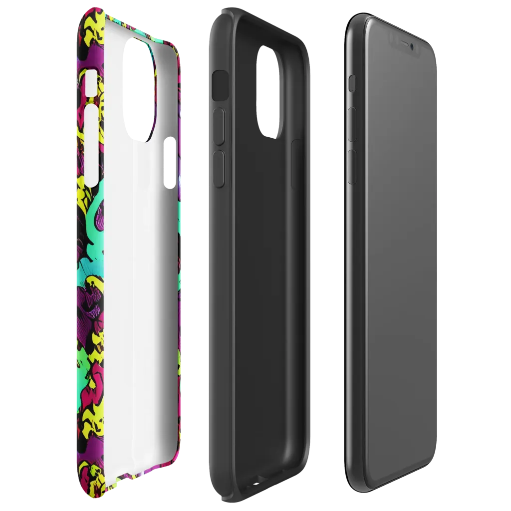 Electric Jurassic on Tough Case for iPhone® — Right