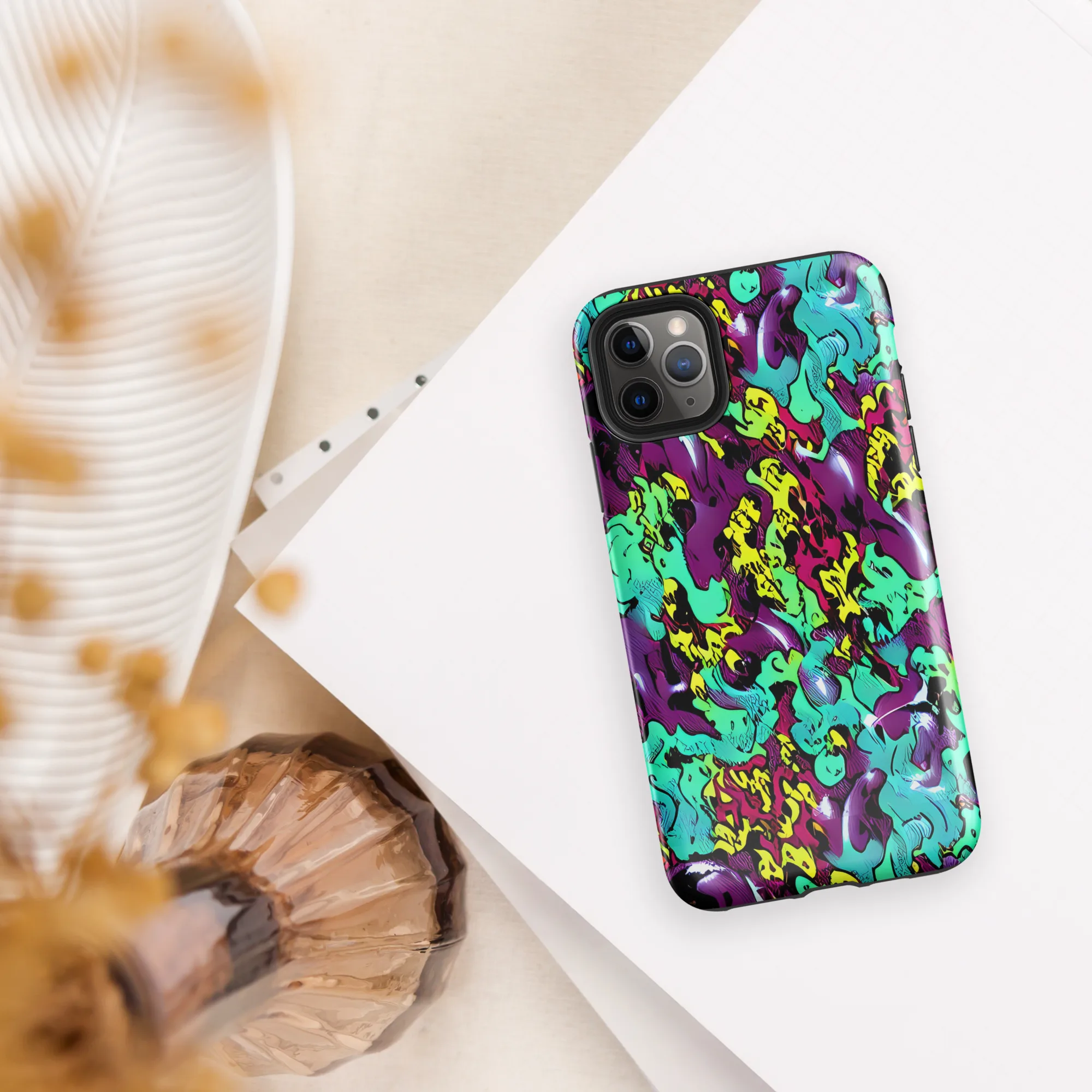 Electric Jurassic on Tough Case for iPhone® — Front