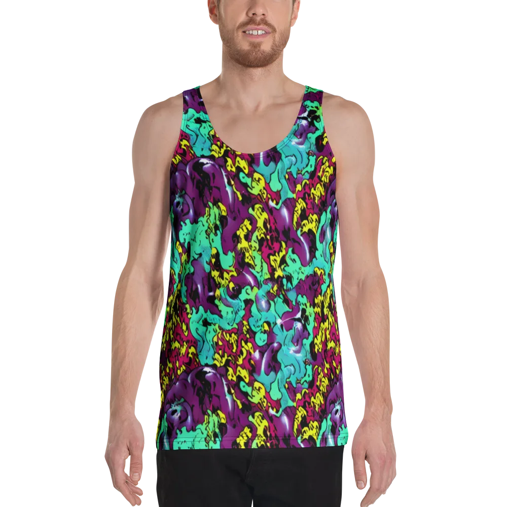 Electric Jurassic on Men's Tank Top — Front