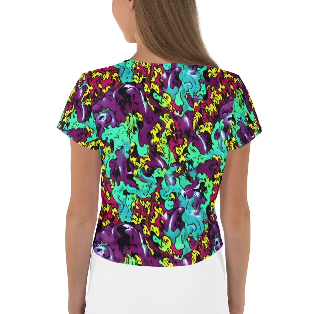 Electric Jurassic on Crop Tee — Back