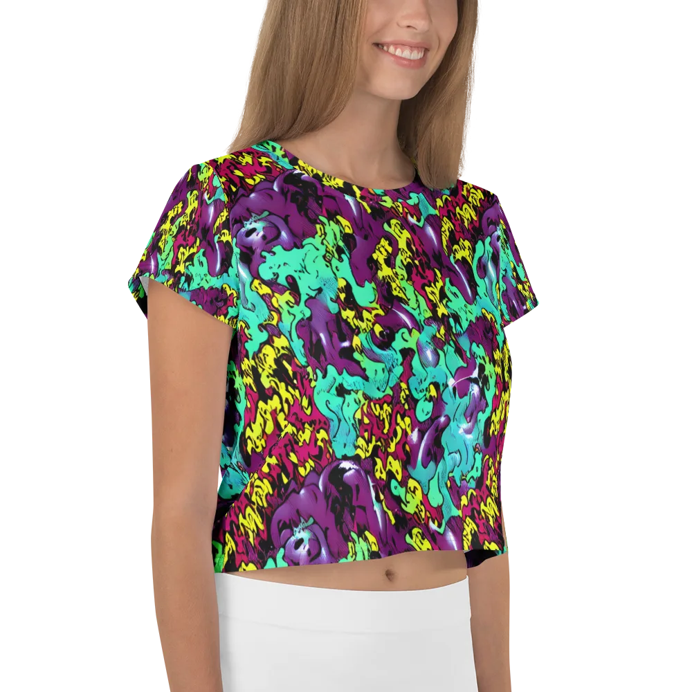 Electric Jurassic on Crop Tee — Right
