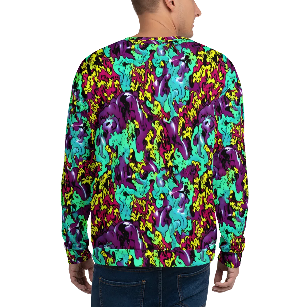 Electric Jurassic on Sweatshirt — Back