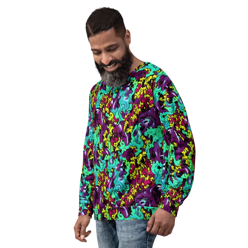 Electric Jurassic on Sweatshirt — Left Front