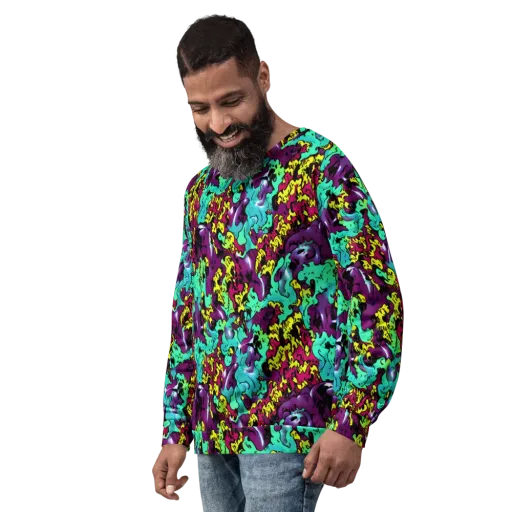 Electric Jurassic on a Sweatshirt