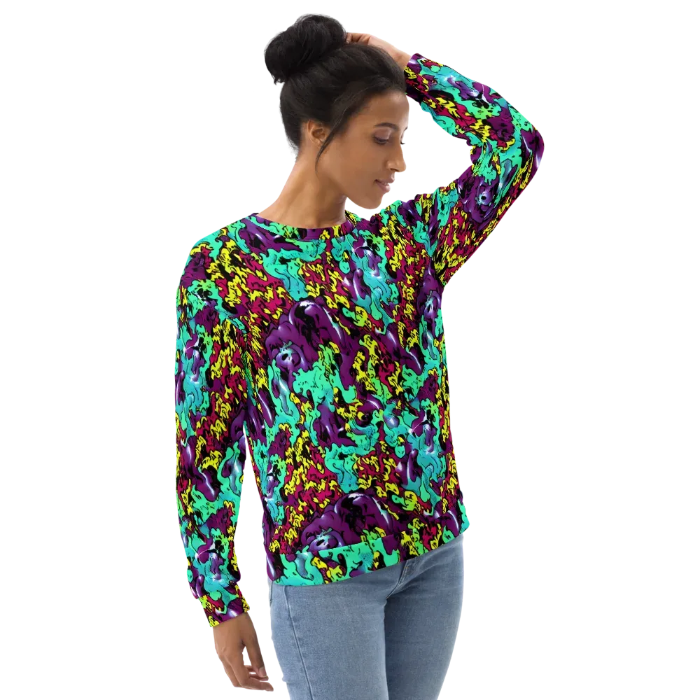 Electric Jurassic on Sweatshirt — Right Front