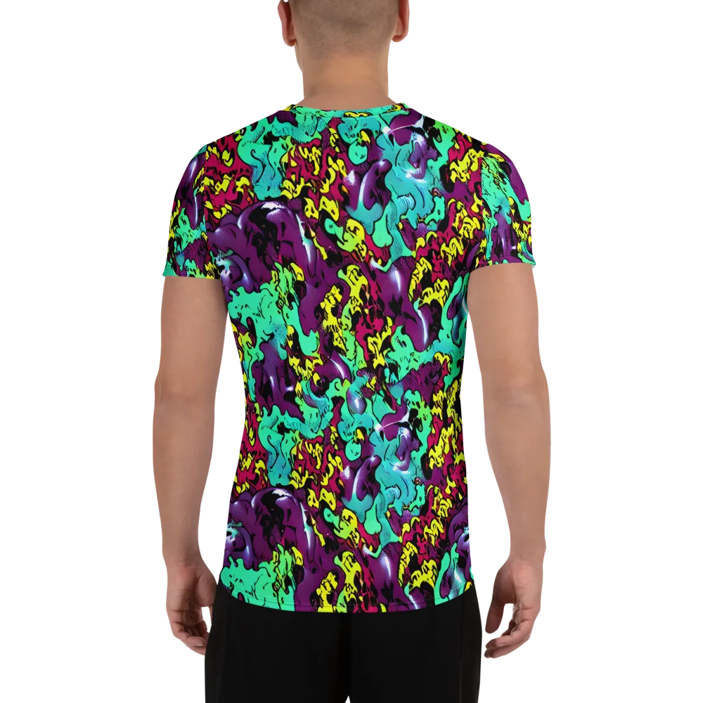 Electric Jurassic on Men's Athletic T-Shirt — Back
