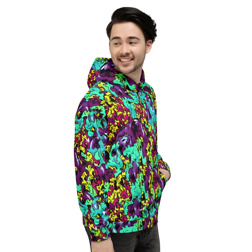 Electric Jurassic on Hoodie — Right