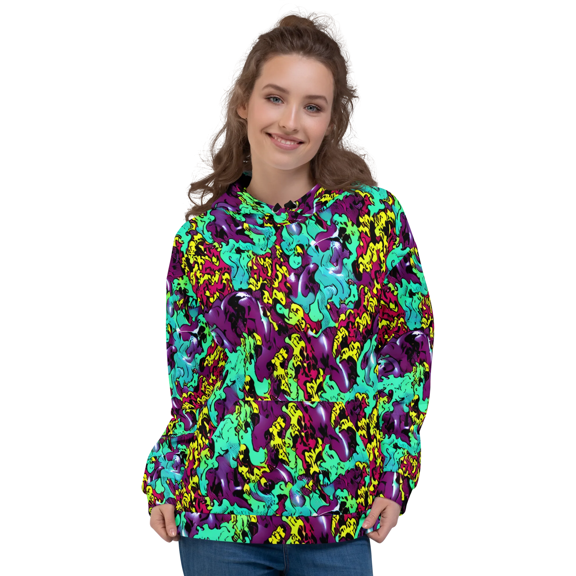 Electric Jurassic on Hoodie — Front